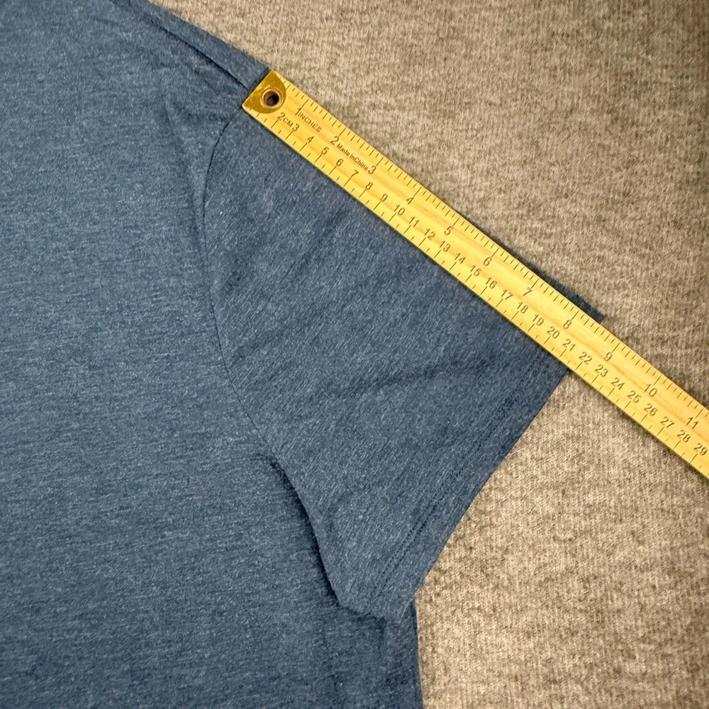 Apt 9 Women's XXL Heather Blue Short Sleeve Crew‎ Neck Cotton Blend T-Shirt